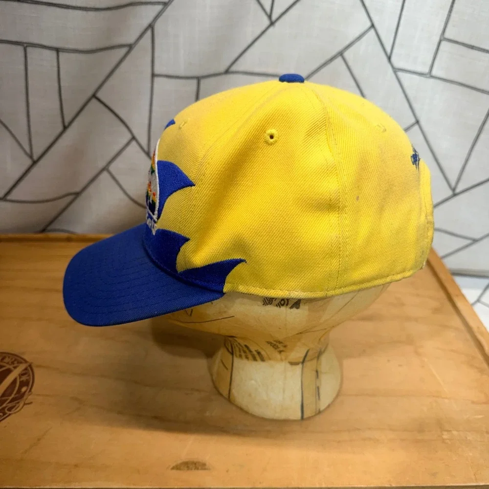 Mitchell & Ness Denver Nuggets‎ Snapback Hat Yellow Blue Rainbow Skyline NBA Cap